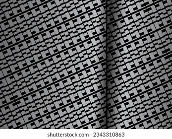 Black metal texture steel background. Luxurious steel ornament. Perforated metal sheet.