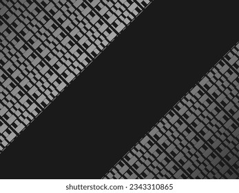 Black metal texture steel background. Luxurious steel ornament. Perforated metal sheet.