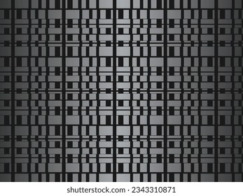 Black metal texture steel background. Luxurious steel ornament. Perforated metal sheet.