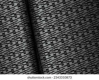 Black metal texture steel background. Luxurious steel ornament. Perforated metal sheet.