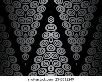 Black metal texture steel background. Luxurious steel ornament. Perforated metal sheet.