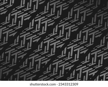 Black metal texture steel background. Luxurious steel ornament. Perforated metal sheet.