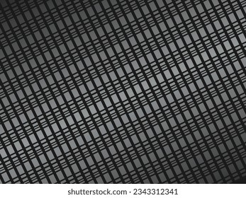 Black metal texture steel background. Luxurious steel ornament. Perforated metal sheet.