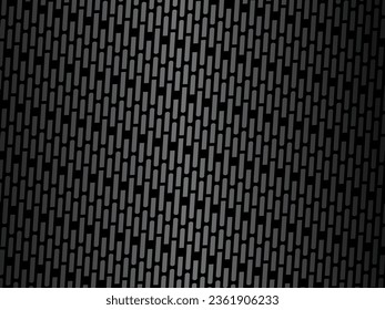 Black metal texture steel background. Perforated metal sheet.