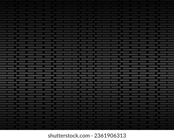Black metal texture steel background. Perforated metal sheet.