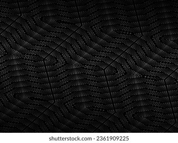 Black metal texture steel background. Perforated metal sheet.