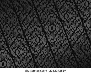 Black metal texture steel background. Luxurious steel ornament. Perforated metal sheet.