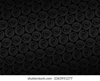 Black metal texture steel background. Luxurious steel ornament. Perforated metal sheet.