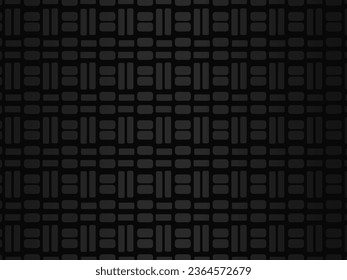 Black metal texture steel background. Luxurious steel ornament. Perforated metal sheet.