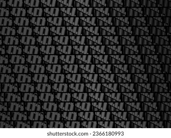 Black metal texture steel background. Perforated metal sheet.