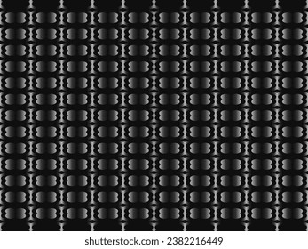 Black metal texture steel background. Luxurious steel ornament. Perforated metal sheet.