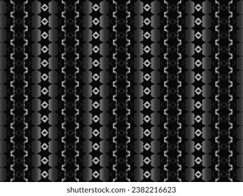Black metal texture steel background. Luxurious steel ornament. Perforated metal sheet.