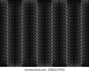 Black metal texture steel background. Luxurious steel ornament. Perforated metal sheet.