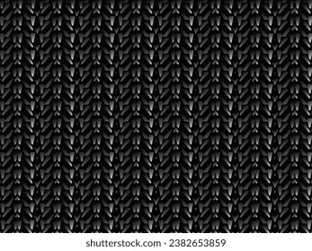 Black metal texture steel background. Luxurious steel ornament. Perforated metal sheet.