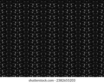 Black metal texture steel background. Luxurious steel ornament. Perforated metal sheet.