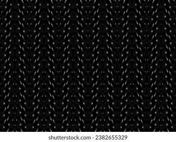 Black metal texture steel background. Luxurious steel ornament. Perforated metal sheet.