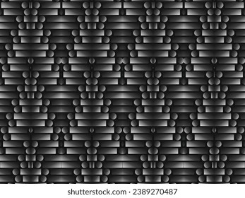 Black metal texture steel background. Perforated metal sheet.