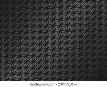 Black metal texture steel background. Perforated metal sheet.