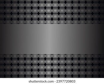 Black metal texture steel background. Perforated metal sheet.