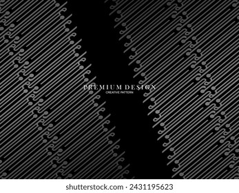 Black metal texture steel background. Perforated metal sheet. Premium dark background.