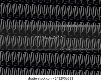 Black metal texture steel background. Perforated metal sheet. Premium dark background.