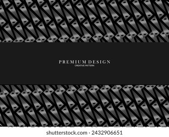Black metal texture steel background. Perforated metal sheet. Premium dark background.
