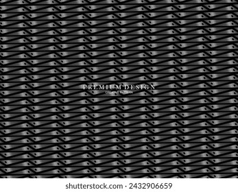 Black metal texture steel background. Perforated metal sheet. Premium dark background.
