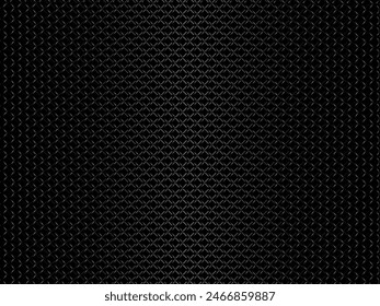 Black metal texture steel background. Perforated metal sheet.