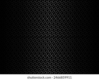 Black metal texture steel background. Perforated metal sheet.