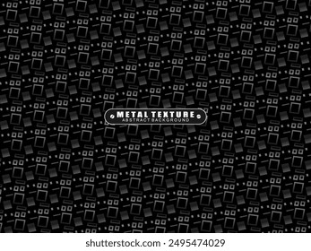 Black metal texture steel background. Perforated metal sheet.