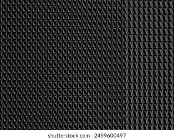 Black metal texture steel background. Perforated metal sheet.