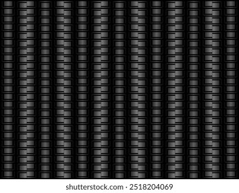 Black metal texture steel background. Perforated metal sheet.