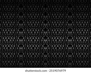 Black metal texture steel background. Perforated metal sheet.