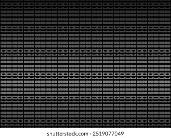 Black metal texture steel background. Perforated metal sheet.