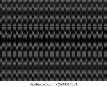 Black metal texture steel background. Perforated metal sheet.	
