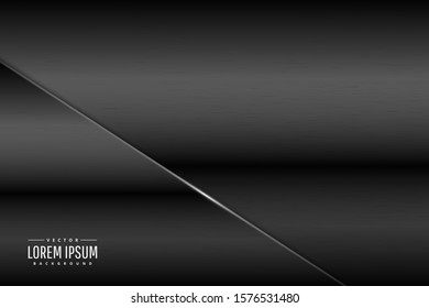 Black metallic background.dark metal texture.paper cut style.Art design layout for banner, business, presentations, flyers, posters.Vector illustration.Eps10 
