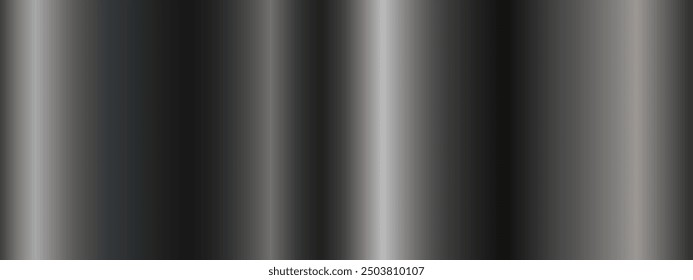 Gradiente metálico negro. Un Anuncio con una textura de gradiente metálico. Ilustración vectorial.