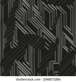 Black metallic seamless pattern. Eps 10 vector file.