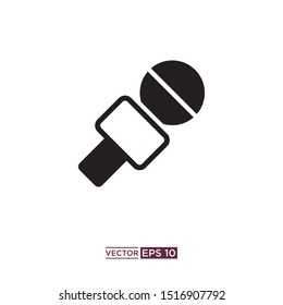 black mic icon vector illustration template