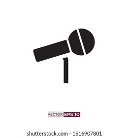 black mic icon vector illustration template