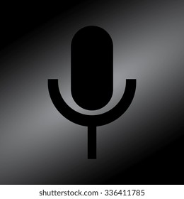 Black microphone icon 