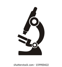 Black microscope icon on a white background - vector illustration - Shutterstock ID 159900422