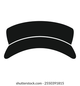 Black military hat showing uniform silhouette isolated on white background