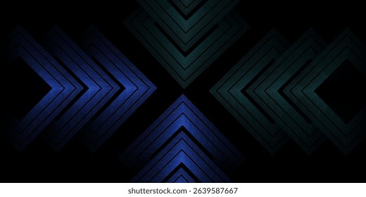 Black minimal empty background with gray lines.Geometric background, weave pattern.Modern graphic design element lines style concept