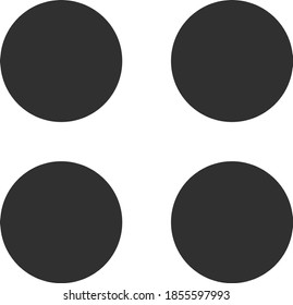 Black Minimal More Icon Illustration 