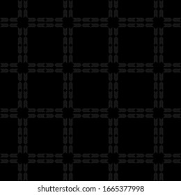 El minimalismo negro.Elementos aztecos. Ornamento étnico boho.Patrón sin problemas. Ilustración vectorial para diseño web o impresión.