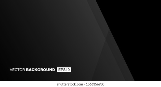 Black Minimalistic Background Composition with Shadows 
