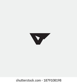 Black Minimalistic Simple Abstract Logo Icon Design