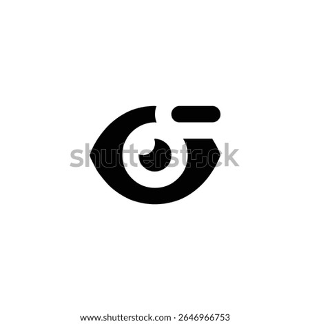 Black Minus Eye Icon Design