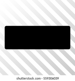 Black Minus interface toolbar pictogram. Vector pictograph style is a flat symbol on diagonally hatched transparent background.